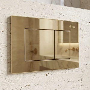 Set Cadru Îngropat Slim 024N pentru WC cu Buton J Gold - Img 2