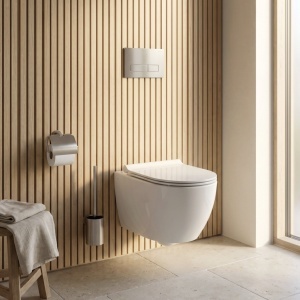 Set Cadru Îngropat Slim 024N pentru WC cu Buton T Brush Steel - Img 8