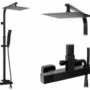Set de dus Rea FENIX Milan Termostat Black Mat - Img 8
