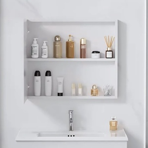Set mobilier de baie cu lavoar Mario 60cm White - Img 7