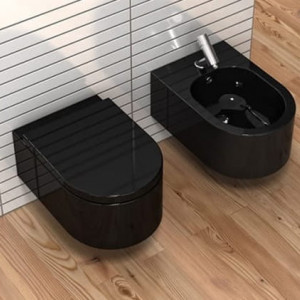 Set vas WC + bideu Lorent black - Img 3