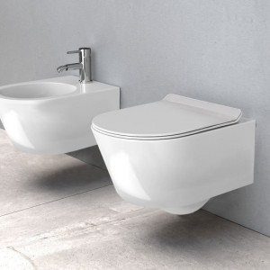Vas WC suspendabil Platinia Tores Rimless - Img 3