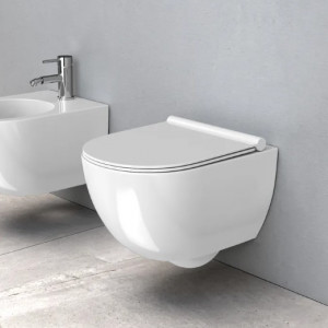 Vas WC suspendabil Rea Carter 24cm N2 Rimless - Img 2