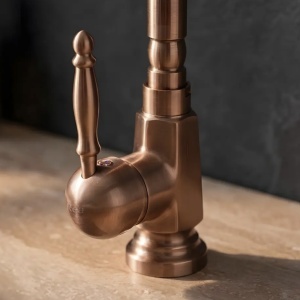 Baterie pentru baie Rea Bona Brush Copper High - Img 3