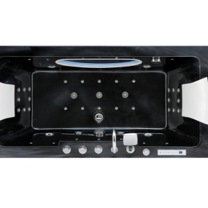 Cadă cu hidromasaj IRIS 933C Deppo Black Wave 170x84 cm - Img 2