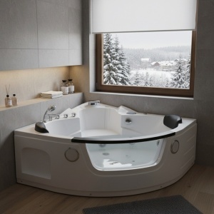 CADĂ DE BAIE SPA CU HIDROMASAJ ORINO Deppo 632C 135x135 CM