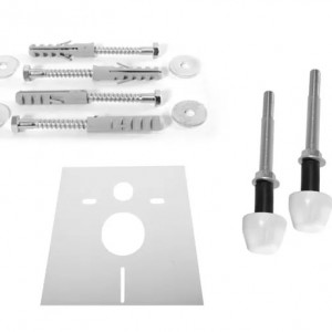 Cadru Set incastrat pentru vase WC cu buton H Chrome - Img 4