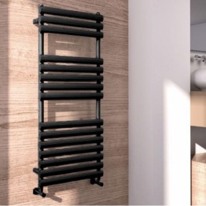 Calorifer portprosop MOON BLACK 1200x500mm - negru mat