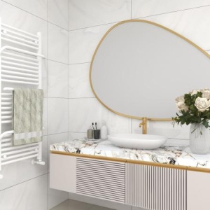 Calorifer portprosop SMART WHITE 1200x500mm - alb lucios - Img 3
