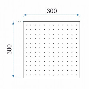 Cap de dus tip ploaie din aluminiu Rea Ultra Slim Square 30x30 negru MAT - Img 4
