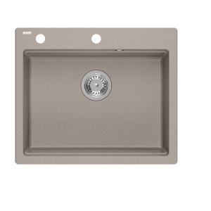 Chiuveta de bucatarie din granit SOFT TAUPE Kurt 110, 59,5 x 50 x 21,5 cm - Img 4