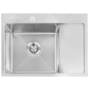 Chiuveta de bucatarie FIN , Model Modern, Culoare Brush Nickel - Img 7
