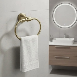 Cuier de baie Ring 16101 Brushed Gold
