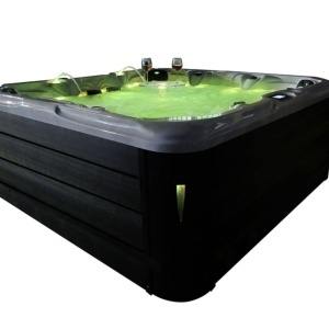 JACUZZI DE GRĂDINĂ SPA102 CARCASĂ ANTRACIT BLACK OCEAN WAVE 210x160 CM - Img 6