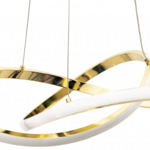 Lampa de tavan suspendata cu inel modern + telecomanda APP390-CP Gold - Img 3