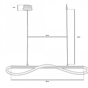 Lampa LED APP853-CP LONG BLACK - Img 5