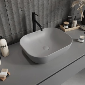 Lavoar - Deppo pentru blat 50 x 40 cm gri deschis mat