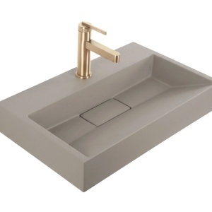 Lavoar din compozit Rea GOYA TAUPE 50CM + Cadru - Img 7