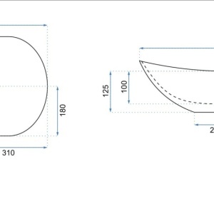 Lavoar pe blat Royal Cinnamon Matt – lavoar ceramic mat cu design elegant pentru baie | disponibil pe Deppo - Img 7