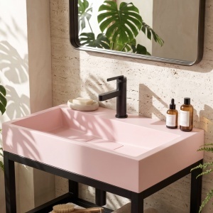Lavoar pentru blat GOYA PINK 60CM + Cadru - Img 6