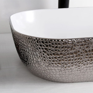 Lavoar pentru blat Tokyo alb argintiu 45 si 50 cm - Img 4