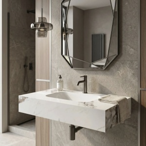 Lavoar suspendat REA Aresa Cold Jade 80 - Img 6