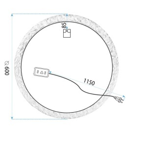 Oglindă LED 60cm 107 - Img 6