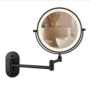 Oglindă LED Glow Black – design modern cu iluminare elegantă pentru baie | disponibilă pe Deppo - Img 4
