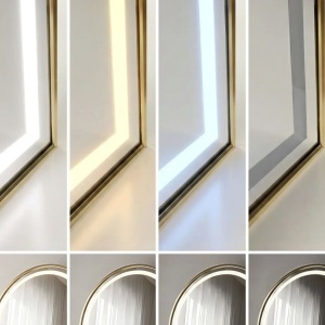 Oglindă LED Orbit 50x160cm Brush Gold - Img 4