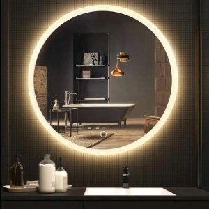 Oglindă LED rotundă 100 cm FFJ100 – oglindă modernă cu iluminare reglabilă pentru baie | disponibilă pe Deppo - Img 6
