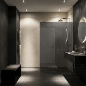 Paravan de dus Rea Flexi Grey / Chrome - Img 3