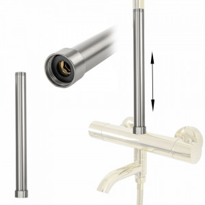 Prelungire coloana duș NICHEL BRUSH INOX 30cm