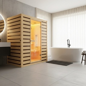 SAUNĂ DE INTERIOR INFRARED TROMSO3 – 153×110 cm – 3–4 PERSOANE – 230V