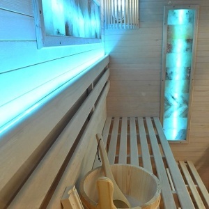 Sauna finlandeza cu temperatura inalta si soba Harvia 8kW pentru 4 persoane EP4S dreapta 180 x 160 cm - Img 10