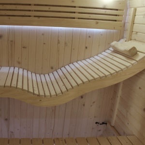 Saună Finlandeză Exterior Tip Butoi 2-4 Persoane 180x200 cm cu Sobă Harvia și LED – Deppo - Img 19