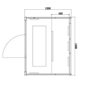 Sauna tip uscat cu infrarosu la temperaturi reduse pentru 3-4 persoane Alta 150 x 120 cm - Img 19