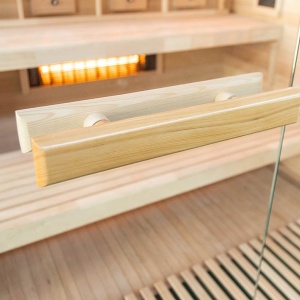 Sauna tip uscat cu infrarosu si terapie cromatica pentru 4 persoane EP4RS dreapta 180 x 160 cm - Img 11
