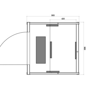Saună uscată cu infraroșu ALTA1-CRB 90×90 cm – 1-2 persoane, Hemlock, 230V, Bluetooth, cromoterapie | Deppo - Img 21