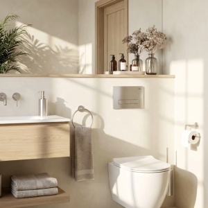 Set Cadru Îngropat Slim 024N pentru WC cu Buton HD Satin - Img 5