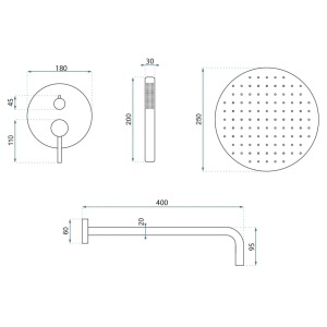 Set de dus incastrat Rea Argon Gold + BOX - Img 3