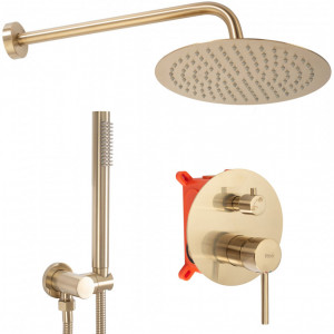 Set de dus Incastrat REA Lungo Auriu Mat + BOX