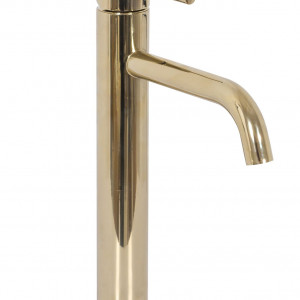 Set lavoar Sofia gold edge + baterie inalta Lungo gold + dop universal gold - Img 4