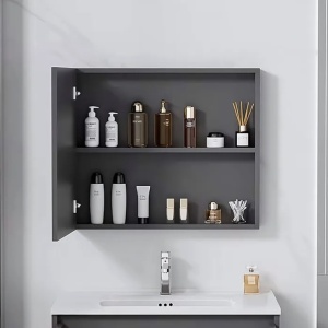 Set mobilier de baie cu lavoar Mario 60cm Grey - Img 4
