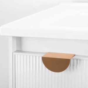 Set mobilier de baie cu lavoar Mario 60cm White - Img 4