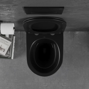 Set vas WC + Bideu FLSK Black/Silver - Img 5