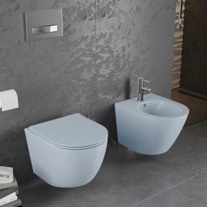 Set vas WC + Bideu FLSK Blue