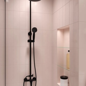 Sistem de duș Ritto black cu baterie duș- set complet - Img 2