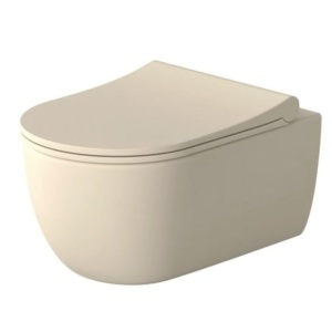 Vas WC EGO Michael Rimless, 49x37 cm, Jasmine semi-mat, Power Colour, montaj suspendat, capac duroplast soft-close easy off - Img 5