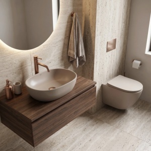 Vas WC suspendabil REA Focus Tornado Taupe - Img 4