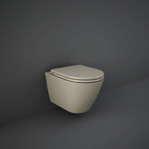 Vas WC suspendat, RAK, Feeling, rimless, cappuccino mat